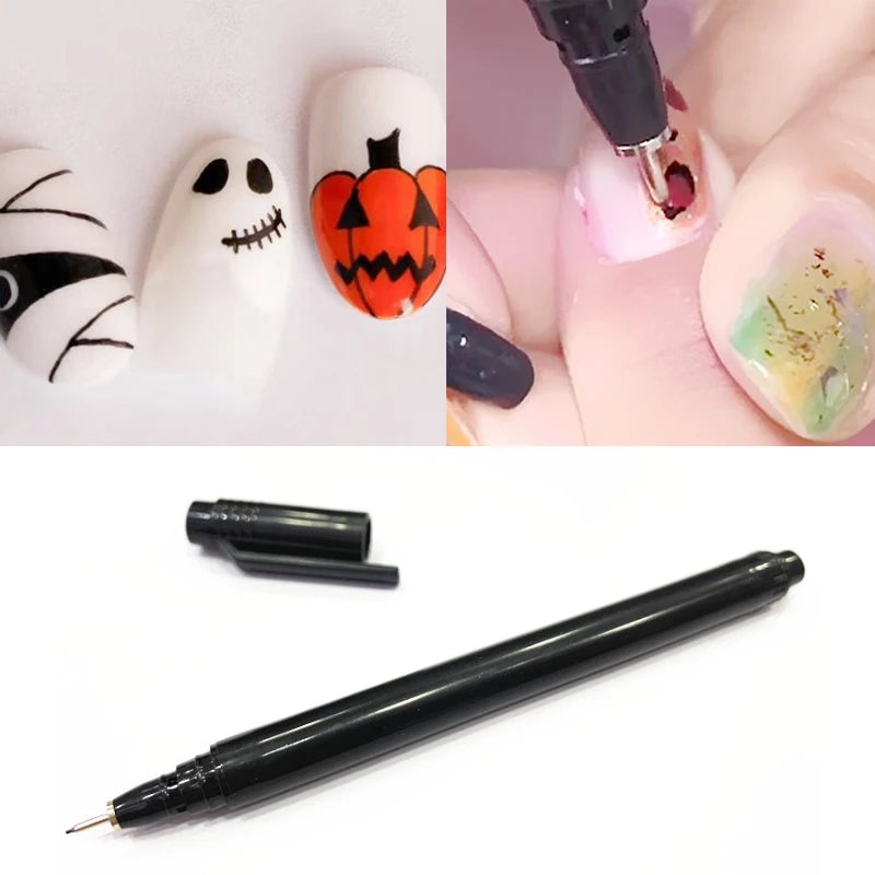 Химикал за нокти Nail Art Graffiti – фина четка за рисуване и декорация на маникюр