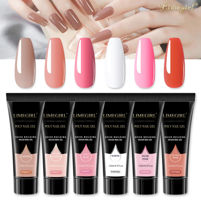 Комплект за удължаване на нокти Limegirl Poly Nail Gel