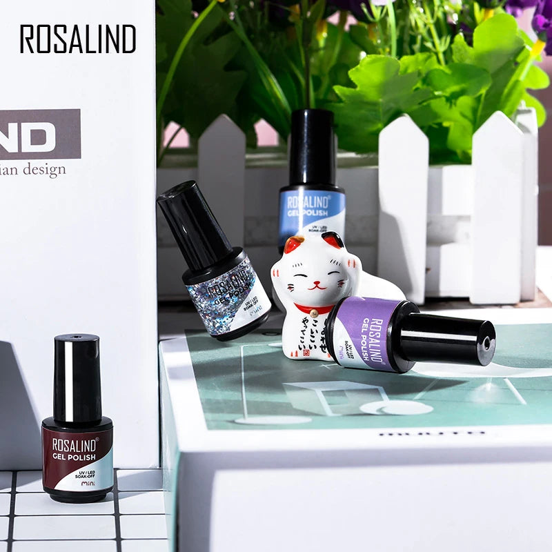ROSALIND Гел лак за нокти – UV/LED, База и Топ