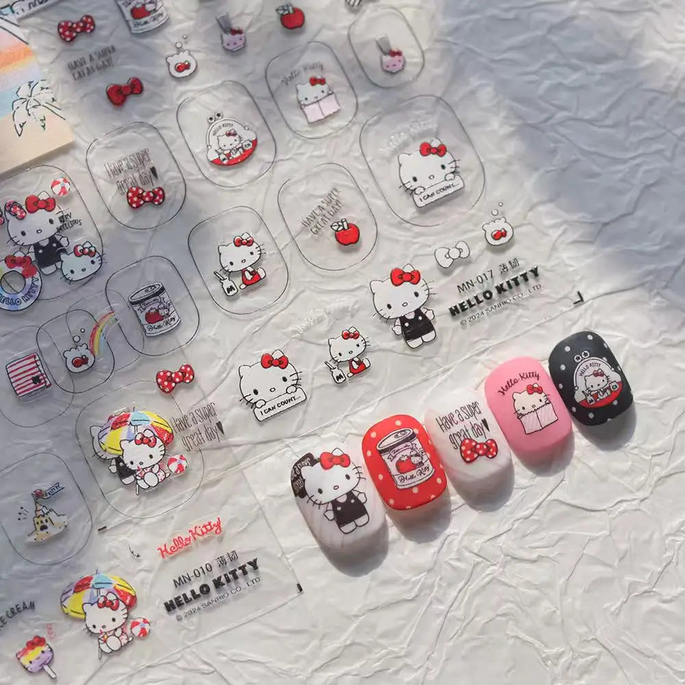 3D Стикери за Нокти Hello Kitty