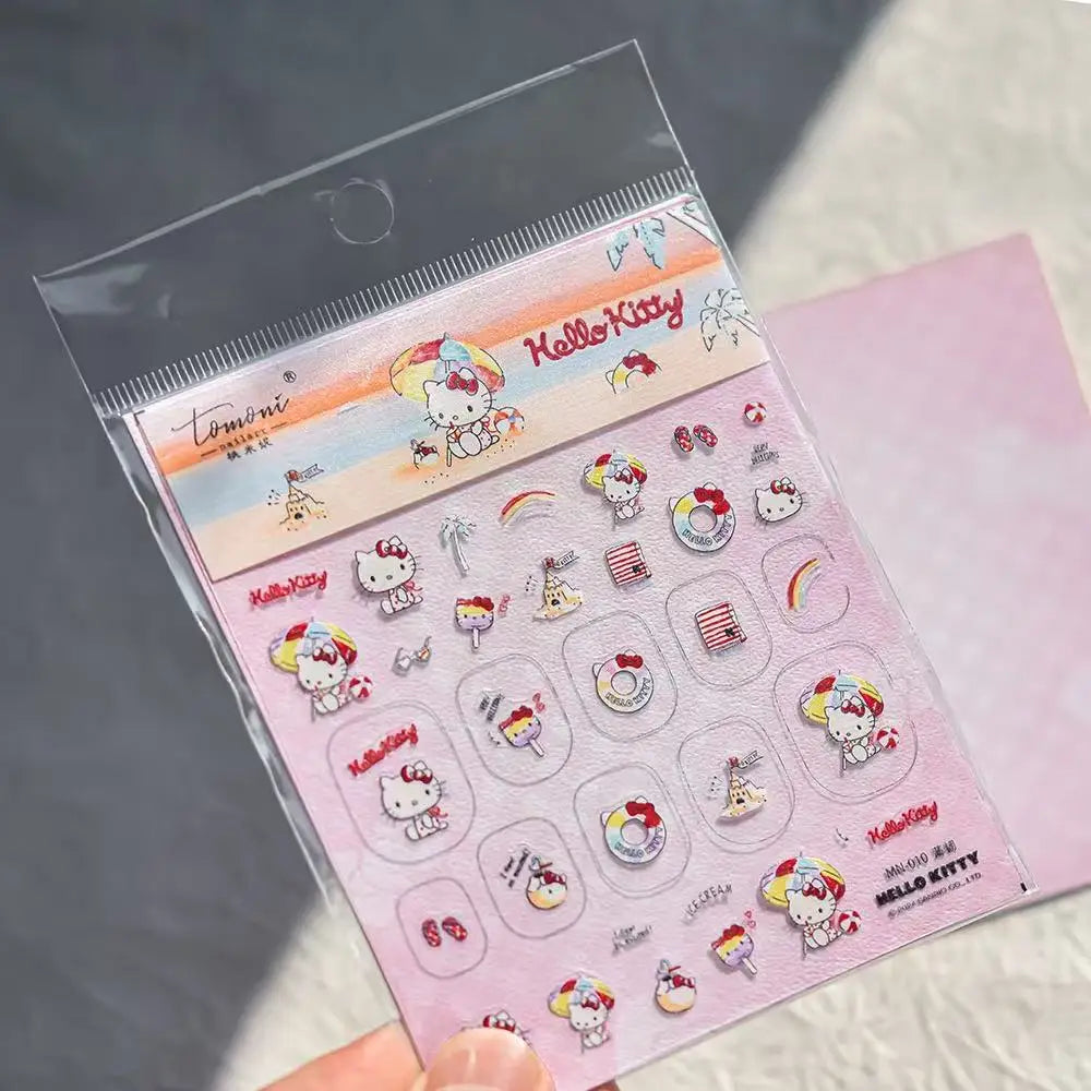 3D Стикери за Нокти Hello Kitty