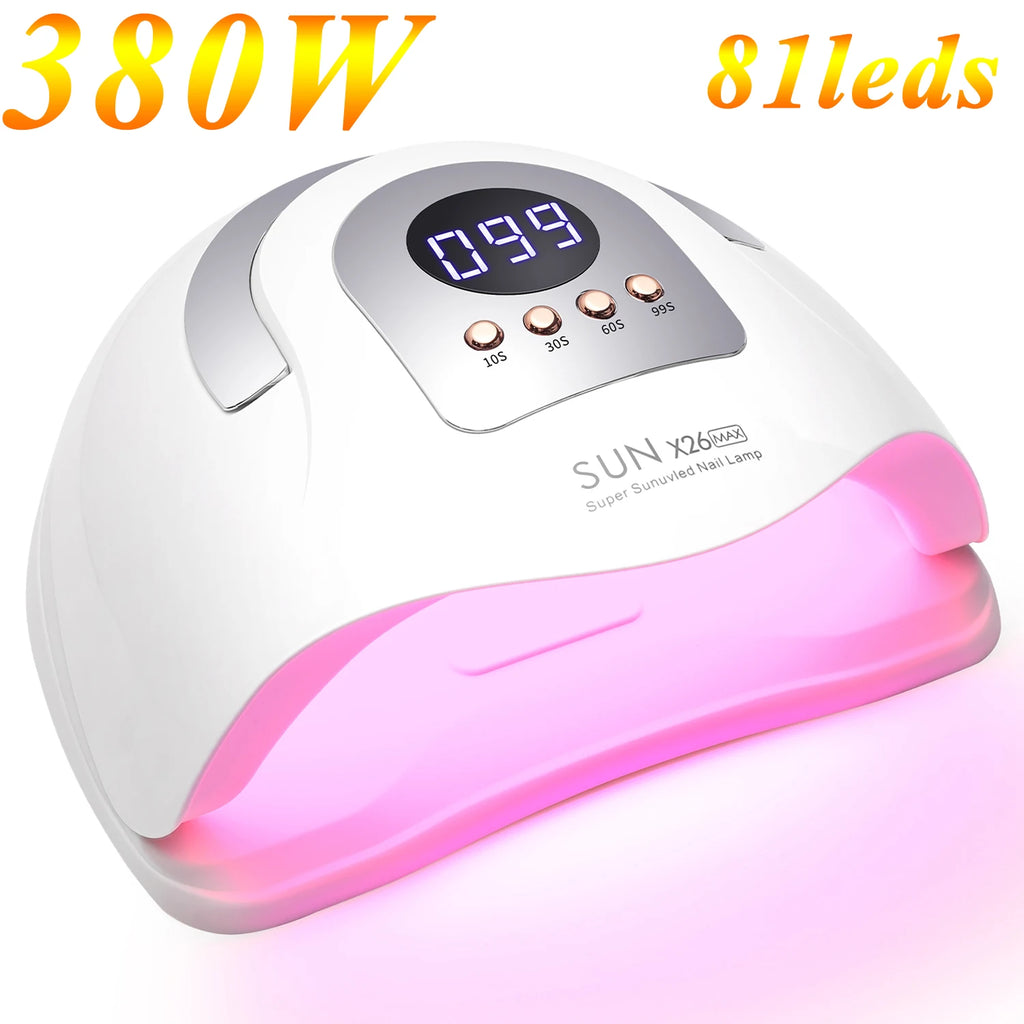 SUN X26 MAX Професионална UV/LED лампа за нокти – 380W