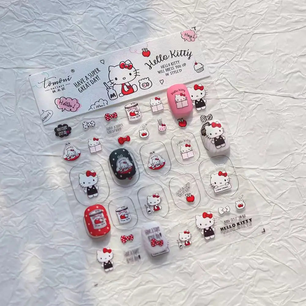 3D Стикери за Нокти Hello Kitty