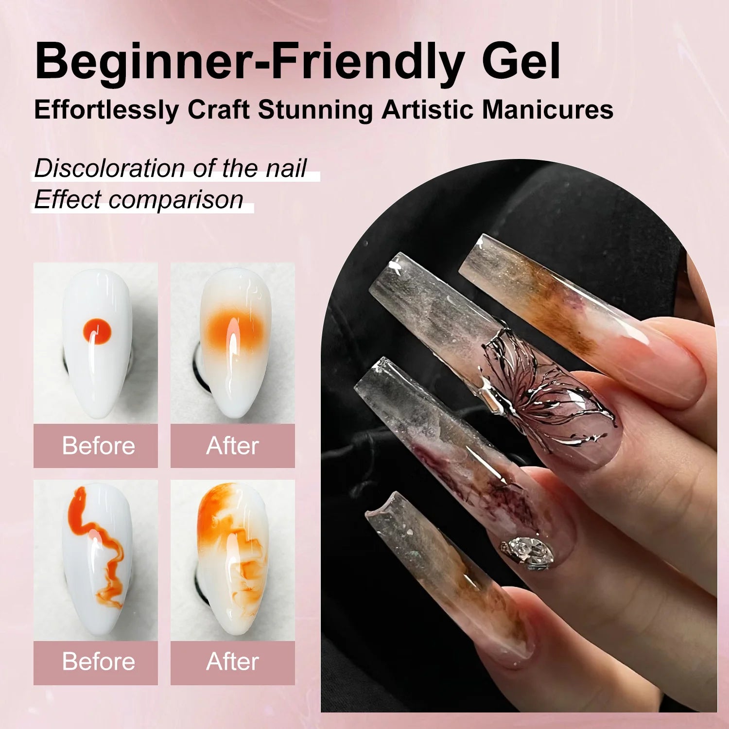 LIMEGIRL Blooming Gel 15ml – прозрачен гел лак за цветя